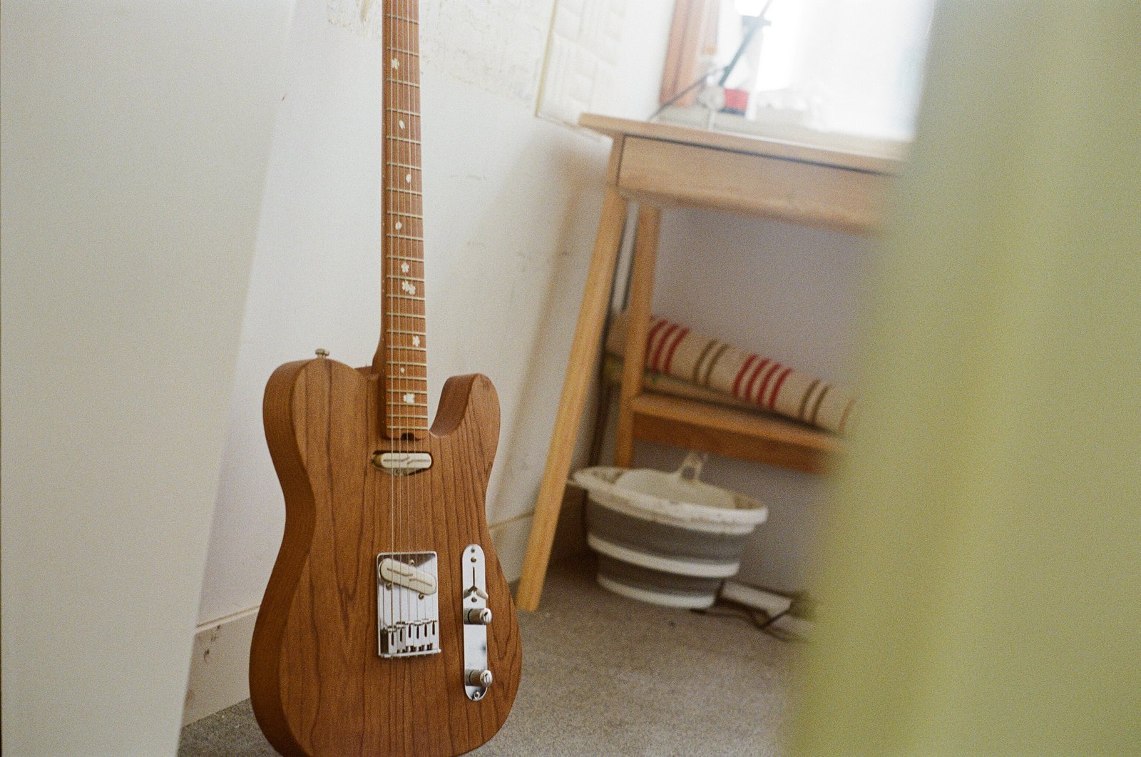 Studio Telecasters — natural and seafoam